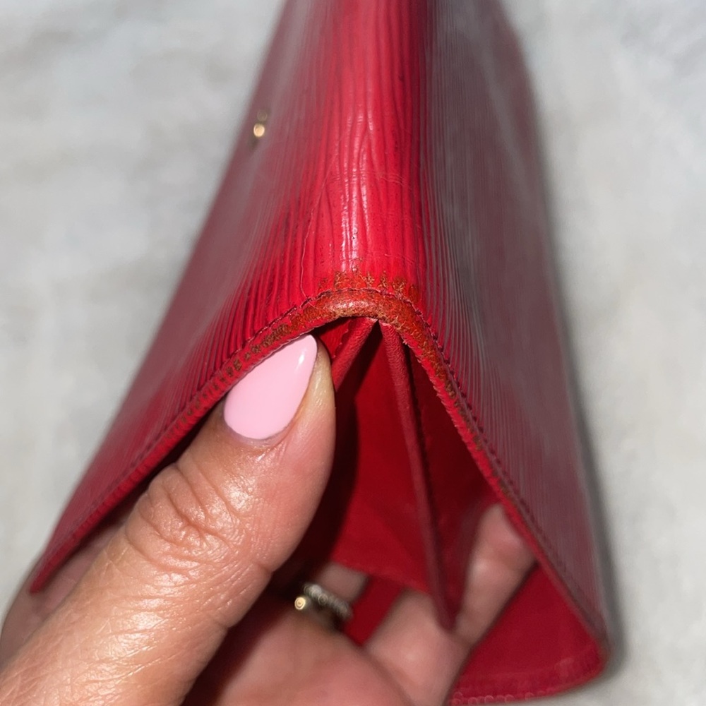 Louis Vuitton Red Epi Long Wallet Pouch - Picture 11 of 16